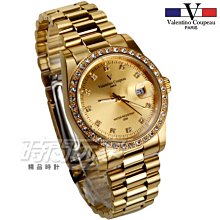 valentino coupeau 范倫鐵諾 晶鑽時刻不銹鋼小圓 女錶 防水手錶 金 V1216VK小【時間玩家】 歷史價格詳細信息