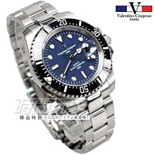 valentino coupeau 范倫鐵諾 夜光時刻 不銹鋼 防水 男錶 潛水錶水鬼 V61589黑框白【時間玩家】 歷史價格詳細信息