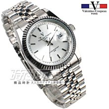 valentino coupeau 范倫鐵諾 都會愛情 不鏽鋼 羅馬數字 白色 男錶 61605白羅格大【時間玩家】 歷史價格詳細信息