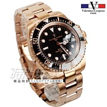 valentino coupeau 范倫鐵諾 夜光 不銹鋼 防水 男錶 潛水錶 綠水鬼 石英錶 V61589TKG金綠 歷史價格詳細信息