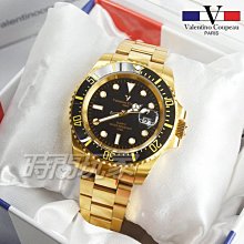 valentino coupeau 范倫鐵諾 夜光時刻 不銹鋼 防水 男錶 潛水錶水鬼 V61589黑框白【時間玩家】 歷史價格詳細信息