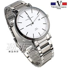 valentino coupeau 范倫鐵諾 都會愛情 不鏽鋼 羅馬數字 白色 男錶 61605白羅格大【時間玩家】 歷史價格詳細信息