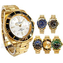 valentino coupeau 范倫鐵諾 夜光 不銹鋼 防水 男錶 潛水錶 綠水鬼 石英錶 V61589TKG金綠 歷史價格詳細信息