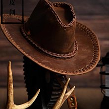 復古西部牛仔帽騎馬帽影視表演毛呢禮帽民族風爵士帽帶防風繩 歷史價格詳細信息
