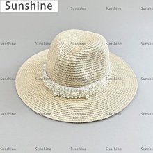 遮陽草帽 珍珠沙灘帽-戶外時尚防曬大簷優雅情人節生日禮物女帽子8色73eq36[正韓進口][米蘭精品] 歷史價格詳細信息