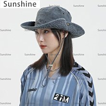 牛仔漁夫帽水洗花紋盆帽顯臉小水桶帽高端印花遮陽街頭摺疊遮陽帽 歷史價格詳細信息