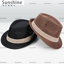 [Sunshine]黑色爵士帽男女小禮帽遮陽草帽新郎英倫紳士中老年帽子西部牛仔帽 歷史價格詳細信息