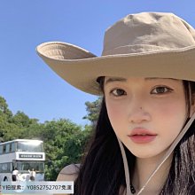 牛仔帽百億補貼 |漁夫帽子女夏天戶外推薦男女同款高級感遮陽西部牛仔帽~特賣精品  夏季 歷史價格詳細信息