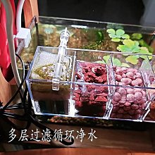 ????魚缸滴流過濾盒 水族箱頂部過濾器 三層龜缸過濾盒 魚缸過濾 歷史價格詳細信息