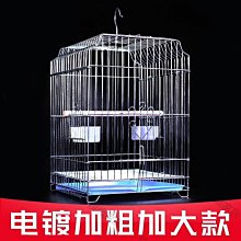 【熱賣精選】電鍍八哥虎皮玄鳳鸚鵡金屬鳥籠子大小號超大大型群籠鸚鵡繁殖籠 歷史價格詳細信息