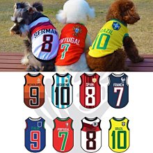 ۞芙芙遊樂園۞(現貨)狗狗世界盃足球背心 寵物衣服春夏款泰迪大小狗狗服飾 XS.S.M.L.XL.XXL下標區 價格比較,價格查詢,歷史價格詳細信息