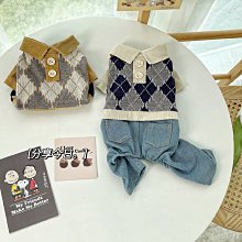 寵物服 寵物衣服服飾秋冬狗狗新款服裝雙面絨24棋盤格 歷史價格詳細信息
