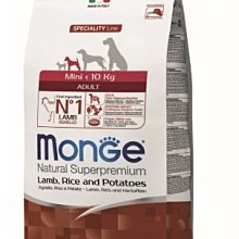 【阿肥寵物生活】Monge 瑪恩吉 天然呵護 迷你成犬配方(羊肉+米+馬鈴薯) 2.5kg 歷史價格詳細信息