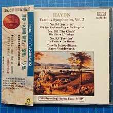 海頓 時鐘 倫敦交響曲 Haydn Symphonies No 101 The Clock 80311 歷史價格詳細信息