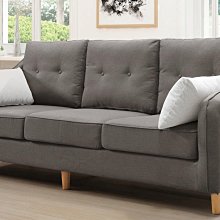 阿加莎三人座灰色布沙發【阿玉的家2025】(免運費)促銷價13600元 歷史價格詳細信息