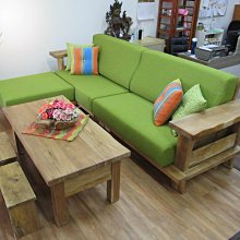 【肯萊柚木傢俱館】獨特自然風 100%老柚木 無上漆 自然邊 獨特美觀 耐用 抽屜可收納 L型沙發 限量一組 歷史價格詳細信息