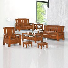 實木沙發組 大茶几 小茶几 三人座 單人座2個 二手 歷史價格詳細信息