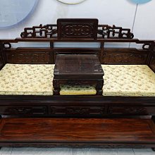 二手木沙發★實木 仿古 雞翅木 桌椅組【避風港】泡茶沙發 實木椅 八件組 內湖二手家具 士林二手傢俱 文山二手家具 推薦 歷史價格詳細信息