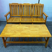 實木沙發組 大茶几 小茶几 三人座 單人座2個 二手 歷史價格詳細信息