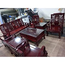實木沙發組 大茶几 小茶几 三人座 單人座2個 二手 歷史價格詳細信息