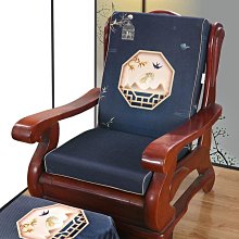 【墊子】實木沙發墊帶靠背木椅子坐墊靠墊連體一體紅木涼椅墊子加厚座墊冬 歷史價格詳細信息