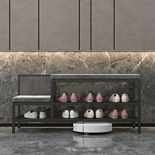 雙層收納鞋架 穿鞋椅 80CM軟包換鞋凳 歷史價格詳細信息