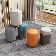 下殺-輕奢矮凳時尚梳妝凳創意簡約餐凳布藝網紅不銹鋼圓凳家用板凳個性 歷史價格詳細信息