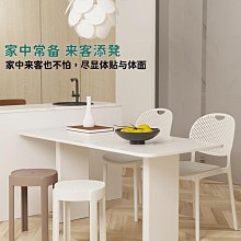 塑料椅子可疊放家用餐凳餐桌簡約現代北歐輕奢網紅靠背餐椅小凳子【沃匠家居工具】 歷史價格詳細信息