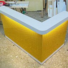 弧型收銀臺吧檯服裝店奶茶店小型吧檯接待臺轉角臺鞋店美容院前臺 歷史價格詳細信息