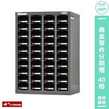樹德SHUTER 專業零件分類櫃 ST1-440 40格抽屜 零物件分類 整理櫃 零件分類櫃 收納櫃 工作櫃 分類櫃 歷史價格詳細信息