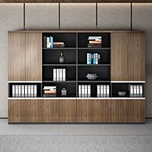 辦公室家具木質文件櫃壁櫃資料櫃儲物櫃靠牆書櫃展示柜子背景櫃 歷史價格詳細信息