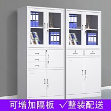辦公室書柜文件柜鐵皮資料檔案柜玻璃門簡約憑證雙門柜落地帶  露天市集  全台最大的網路購物市集 歷史價格詳細信息