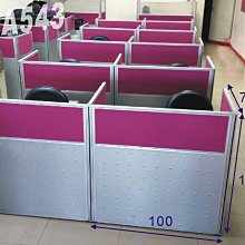 【OA543二手辦公家具】二手122藍色屏風，二至十人座可拆買，750元起/片 歷史價格詳細信息