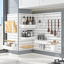 免打孔廚房洞洞板置物架壁掛式調料刀架掛架不銹鋼墻上碗碟收納架~熱賣款！-規格不用 價格不同 歷史價格詳細信息