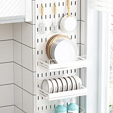 墻上壁掛式小家電置物架 打孔/免打孔兩用 微波爐架 瓶罐架 廚房用具收納架 歷史價格詳細信息