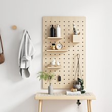 特賣-臥室洞洞板簡易掛墻書架墻上隔板壁掛置物架客廳墻面收納架子配件 歷史價格詳細信息