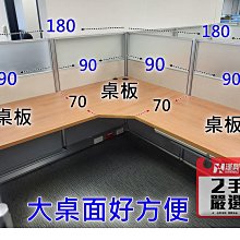 【簡素材.二手+新品OA辦公家具】  辦公室隔間.多人最划算  木紋貼皮雙層+銀框屏風  100個位置.大桌面才夠用 歷史價格詳細信息