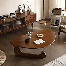 客廳家用小戶型原木色創意實木巖板圓茶几組合輕奢邊幾簡約 歷史價格詳細信息