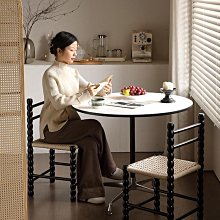 中古實木餐椅法式復古靠背設計師款化妝臺椅子休閒家用飯廳衝冠椅品質 歷史價格詳細信息