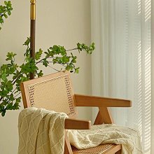 北歐實木昌迪加爾復古休閒椅客廳臥室沙發椅侘寂風設計師洽談 歷史價格詳細信息