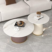 輕奢圓形邊幾意式極簡馬鞍皮不鏽鋼設計師實木陽臺邊桌小茶几 歷史價格詳細信息