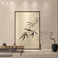 中式禪意竹子屏風隔斷客廳折疊移動入戶遮擋茶室臥室裝飾實木折屏~匯得利家居行 歷史價格詳細信息