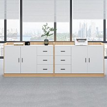 辦公文件櫃茶几簡約大氣全套配置落地文件櫃辦公室背景櫃高櫃矮櫃 歷史價格詳細信息