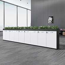 辦公室花槽櫃隔斷文件櫃矮櫃簡約資料收納櫃儲物櫃書櫃組合遮擋櫃 歷史價格詳細信息