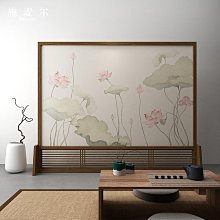 現代中式實木屏風玄關隔斷裝飾禪意荷花客廳臥室辦公書房半透座屏~告白氣球【大件請下標宅配或者郵局】 歷史價格詳細信息