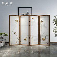 中式實木屏風隔斷客廳折疊可移動辦公室臥室家用飯店輕奢裝飾擋門~告白氣球【大件請下標宅配或者郵局】 歷史價格詳細信息