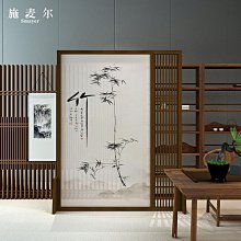 中式實木屏風玄關隔斷裝飾折疊移動客廳辦公店水墨花鳥半透折屏~告白氣球【大件請下標宅配或者郵局】 歷史價格詳細信息