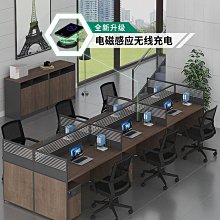 職員辦公桌屏風隔斷卡座員工桌椅櫃組合雙人6人多人財務桌電腦桌 歷史價格詳細信息