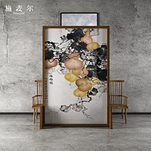新中式實木屏風隔斷客廳進門遮擋格柵入戶玄關衛生間現代簡約裝飾~沁沁百貨 歷史價格詳細信息