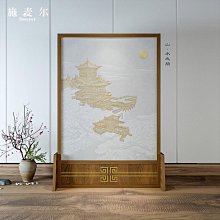 新中式實木屏風隔斷客廳臥室玄關裝飾家用茶室書房可定製座屏竹子~匯得利家居行 歷史價格詳細信息